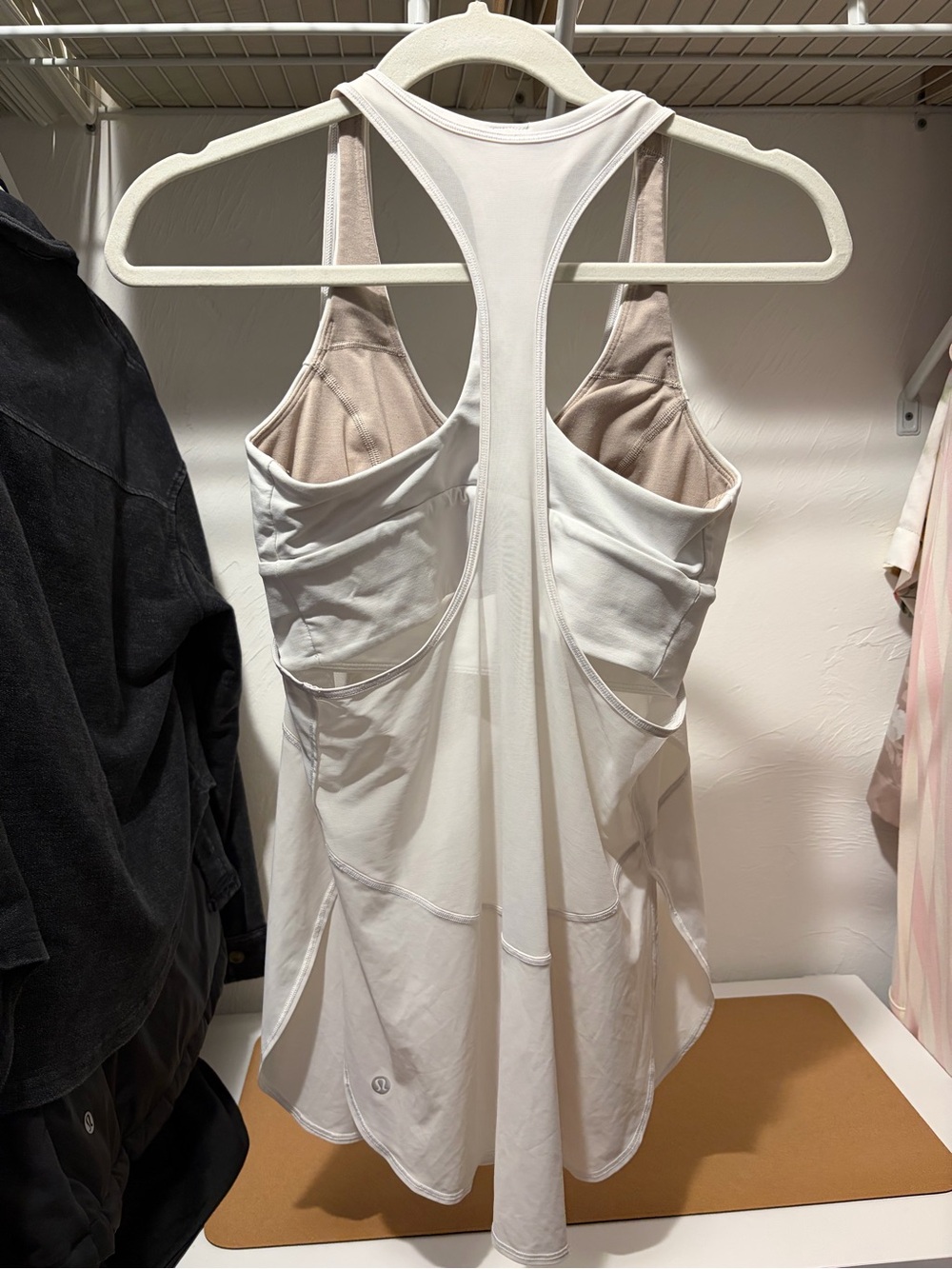 lululemon athletica-White Racerback Tank Top